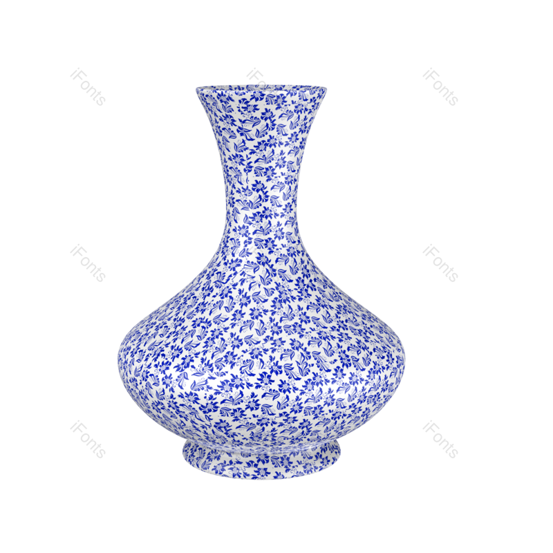 立体图片,瓷器元素,花瓶PNG,免抠素材